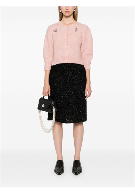 Pink crystal-embellished cardigan Simone Rocha - women SIMONE ROCHA | MIMK2TB0657RSLT